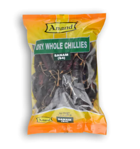 ANAND Dry Whole Chillies Sanam S4 7.04 OZ